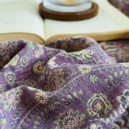 Drap-housse vintage en jacquard pur coton - image 7