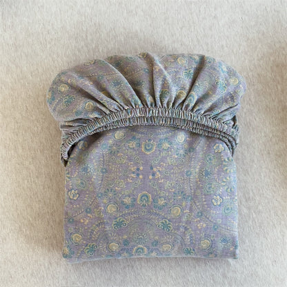 Drap-housse vintage en jacquard pur coton - image 16