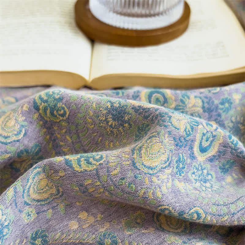 Drap-housse vintage en jacquard pur coton - image 17
