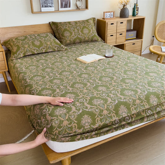 Drap-housse élégant en gaze de coton de style vintage