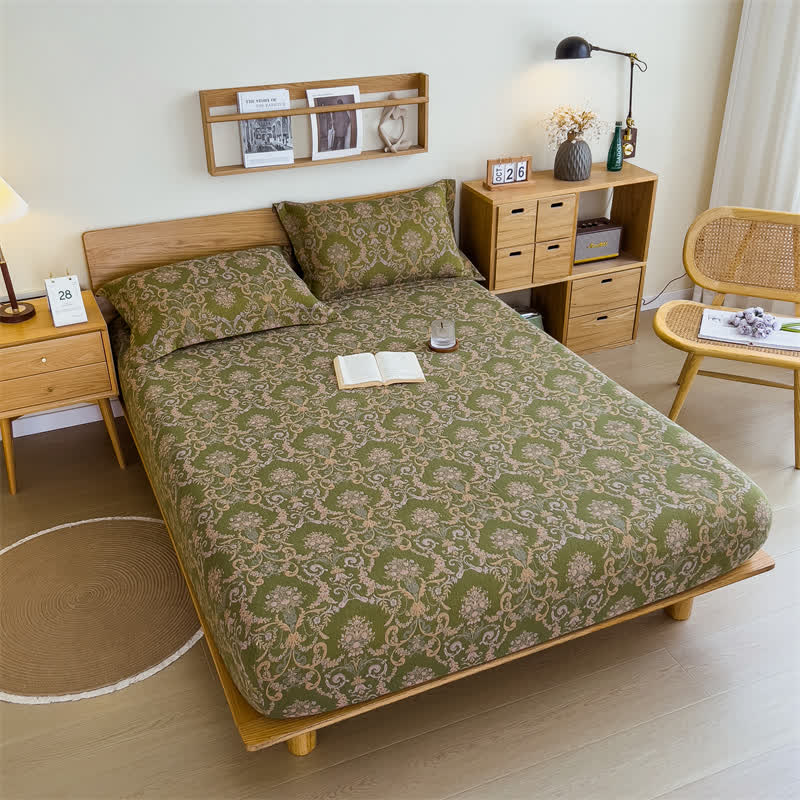 Drap-housse élégant en gaze de coton de style vintage