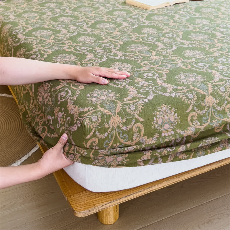 Drap-housse élégant en gaze de coton de style vintage