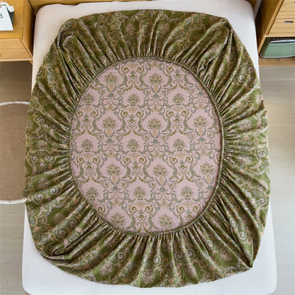 Drap-housse élégant en gaze de coton de style vintage