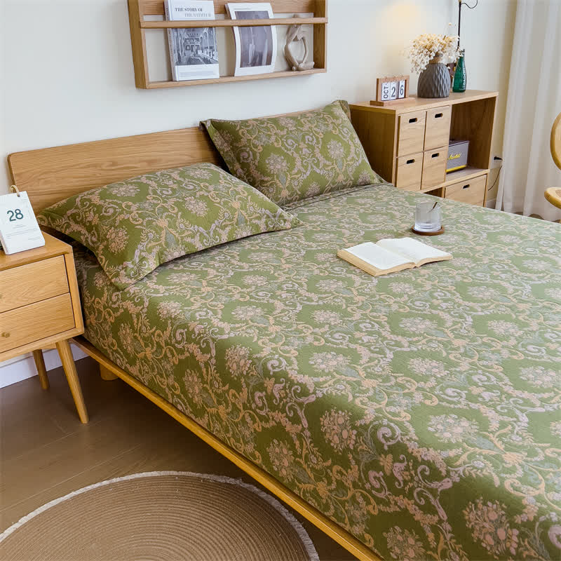Drap-housse élégant en gaze de coton de style vintage