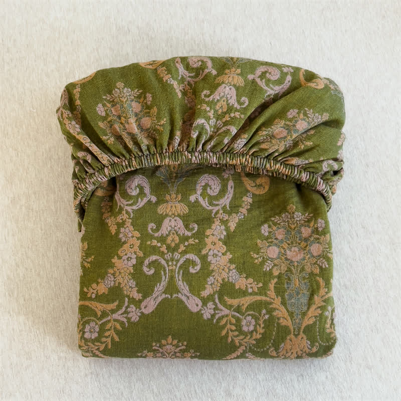 Drap-housse élégant en gaze de coton de style vintage