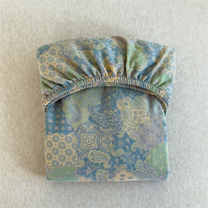 Drap-housse élégant en gaze de coton style jacquard