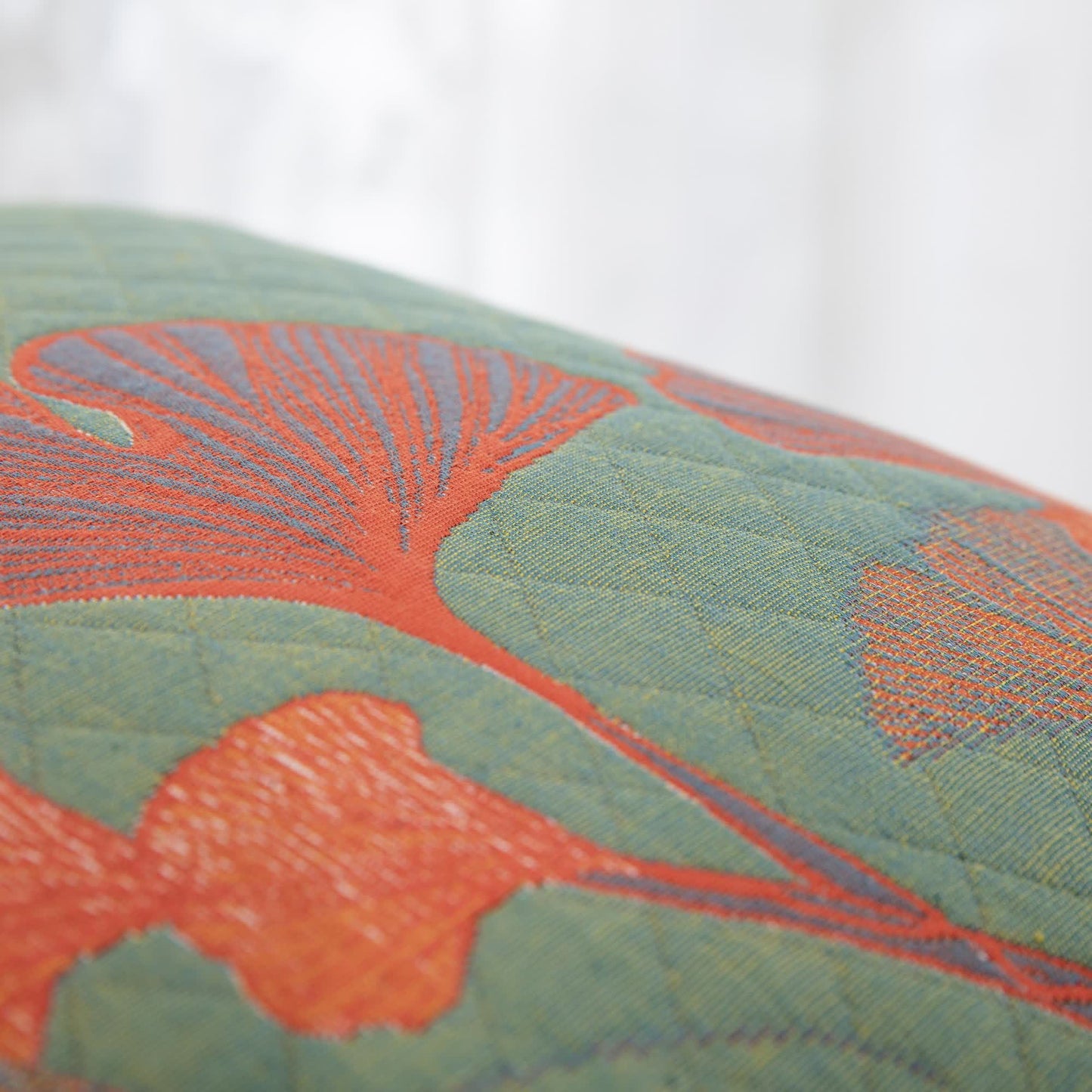 Taies d'oreiller en gaze de coton jacquard avec feuilles de ginkgo (2 pièces)