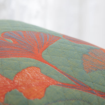 Taies d'oreiller en gaze de coton jacquard avec feuilles de ginkgo (2 pièces)