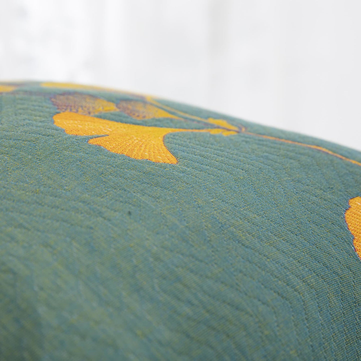 Taies d'oreiller en gaze de coton jacquard avec feuilles de ginkgo (2 pièces)