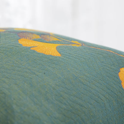 Taies d'oreiller en gaze de coton jacquard avec feuilles de ginkgo (2 pièces)