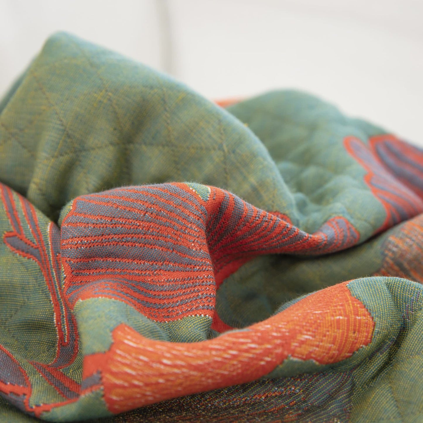 Taies d'oreiller en gaze de coton jacquard avec feuilles de ginkgo (2 pièces)