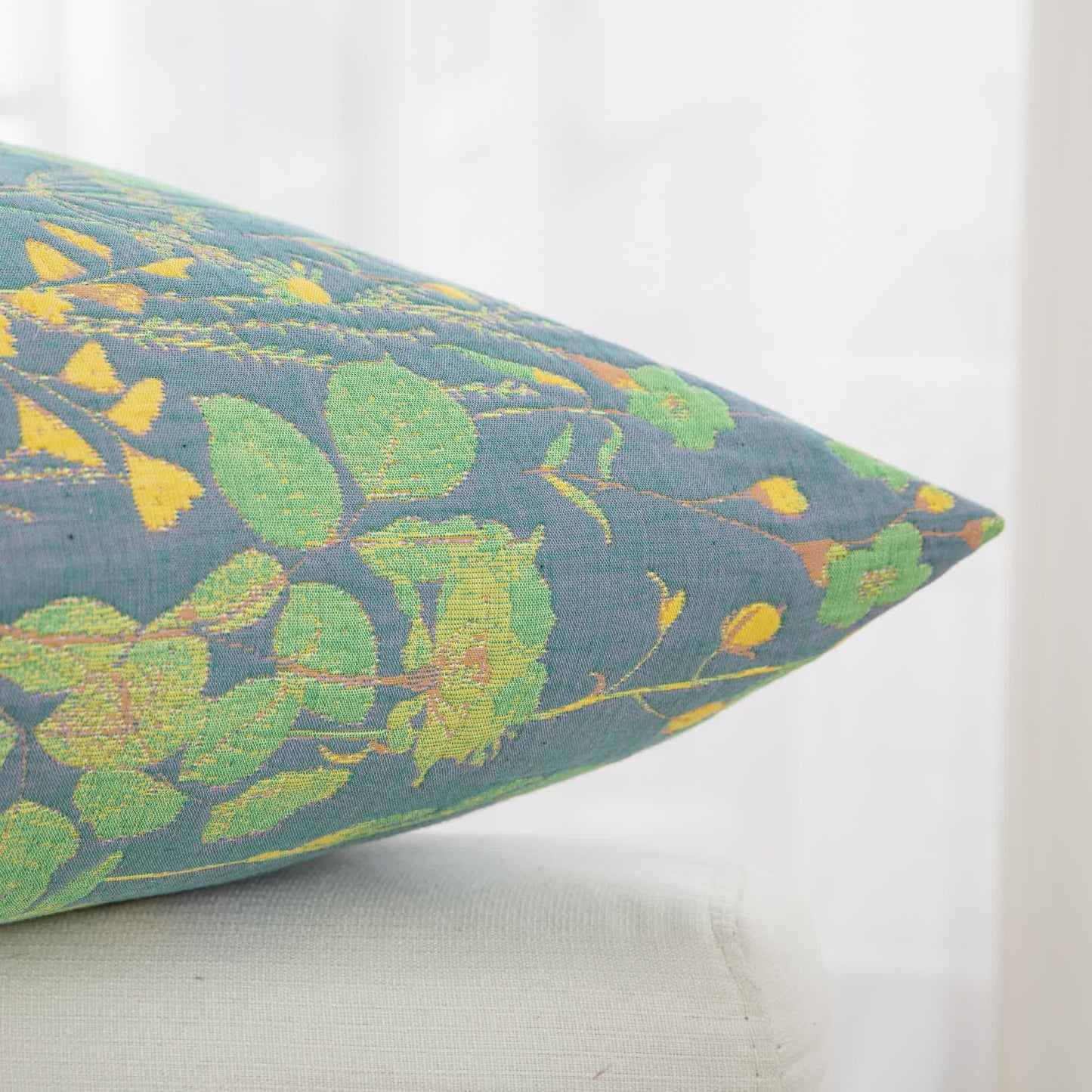 Taies d'oreiller en gaze de coton jacquard Lotus Pond (lot de 2)