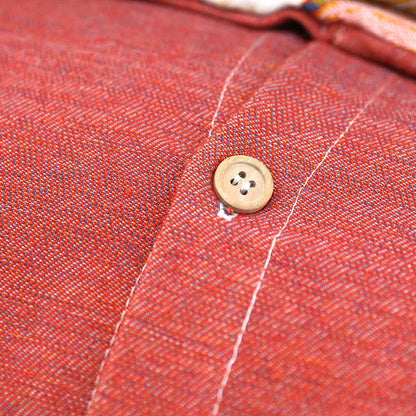 Couverture réversible colorée en gaze de coton couleur kaki