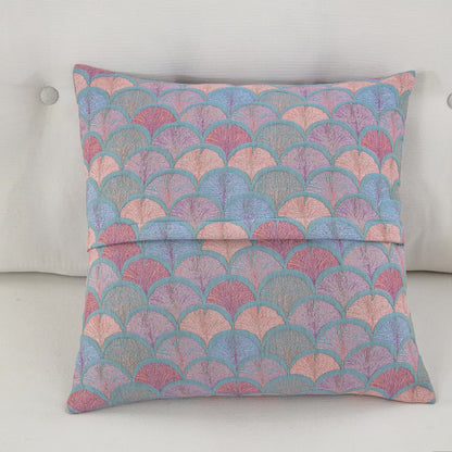 Taies d'oreiller en gaze de coton jacquard motif écailles de poisson (2 pièces)