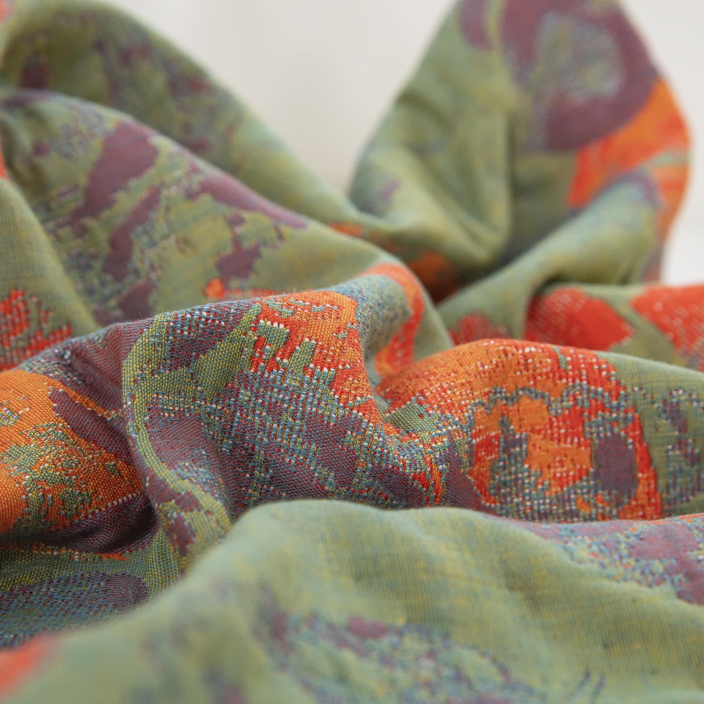 Taies d'oreiller en gaze de coton à trois couches avec motif de feuilles (2 pièces)