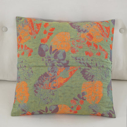 Taies d'oreiller en gaze de coton à trois couches avec motif de feuilles (2 pièces)