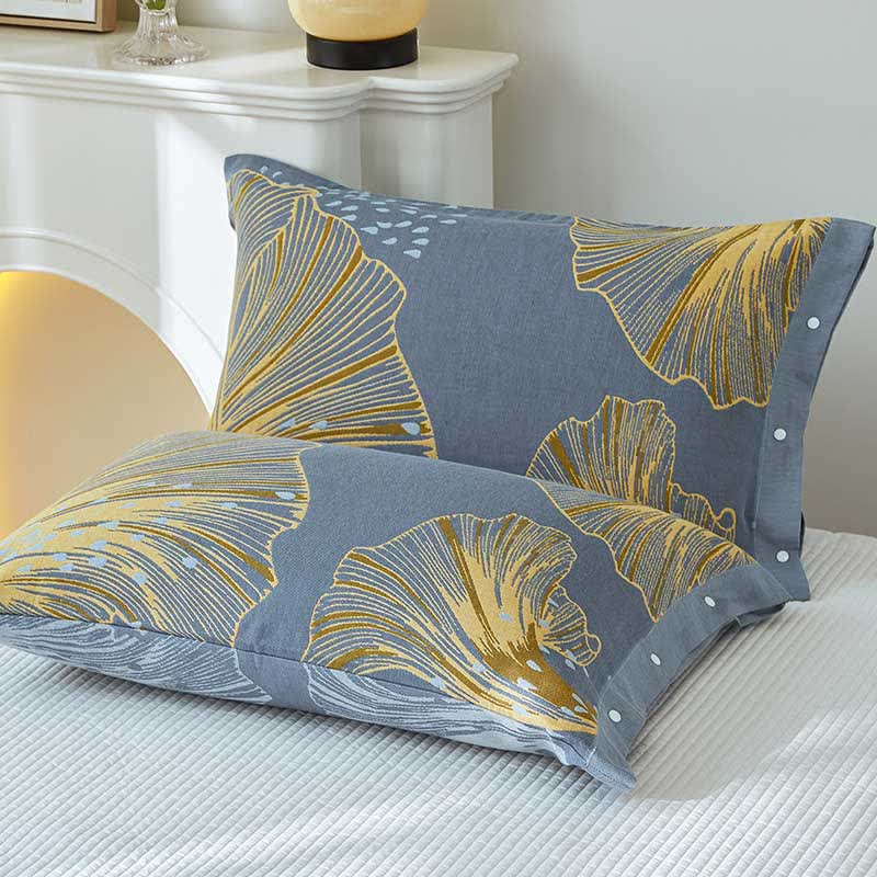 Couverture réversible en coton avec imprimé Zantedeschia Aethiopica