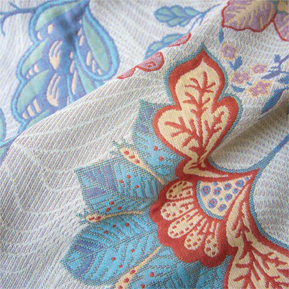 Couette en gaze de coton respirante avec fleurs rustiques