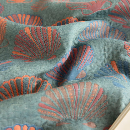 Couette en gaze de coton respirante avec coque colorée