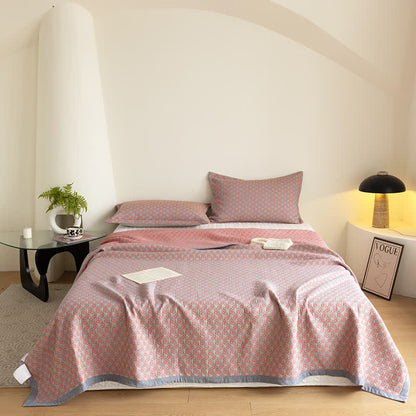 Couette d'été en gaze de coton à belles fleurs