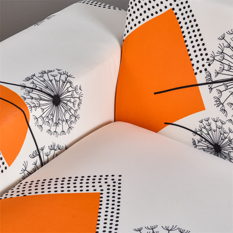 Housse de canapé extensible avec motif géométrique de pissenlit