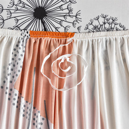 Housse de canapé extensible avec motif géométrique de pissenlit
