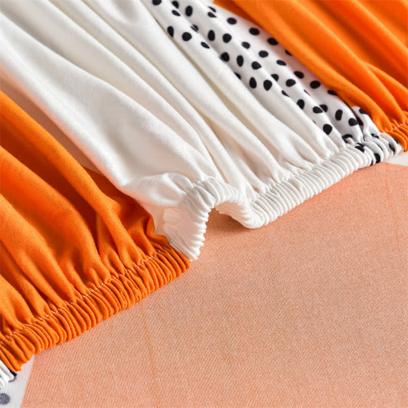 Housse de canapé extensible avec motif géométrique de pissenlit