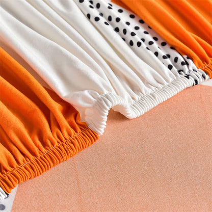 Housse de canapé extensible avec motif géométrique de pissenlit