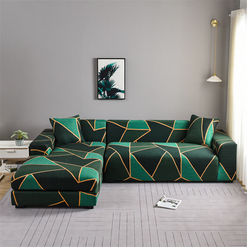 Housse de canapé géométrique moderne et durable