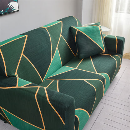 Housse de canapé géométrique moderne et durable