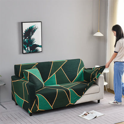 Housse de canapé géométrique moderne et durable