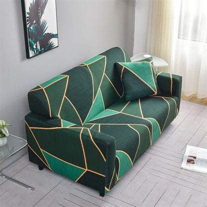 Housse de canapé géométrique moderne et durable