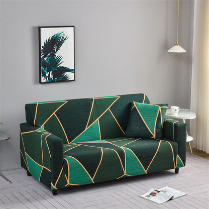 Housse de canapé géométrique moderne et durable