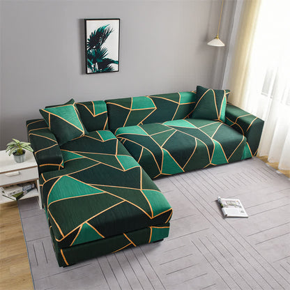 Housse de canapé géométrique moderne et durable