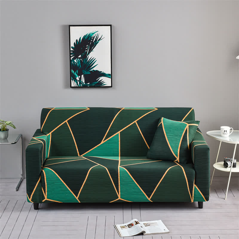 Housse de canapé géométrique moderne et durable