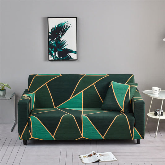 Housse de canapé géométrique moderne et durable