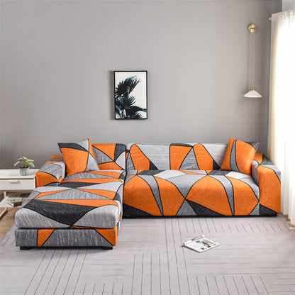 Housse de canapé élastique, moderne, géométrique et douce