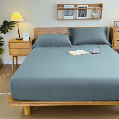 Drap-housse en gaze de coton uni