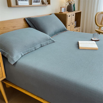 Drap-housse en gaze de coton uni