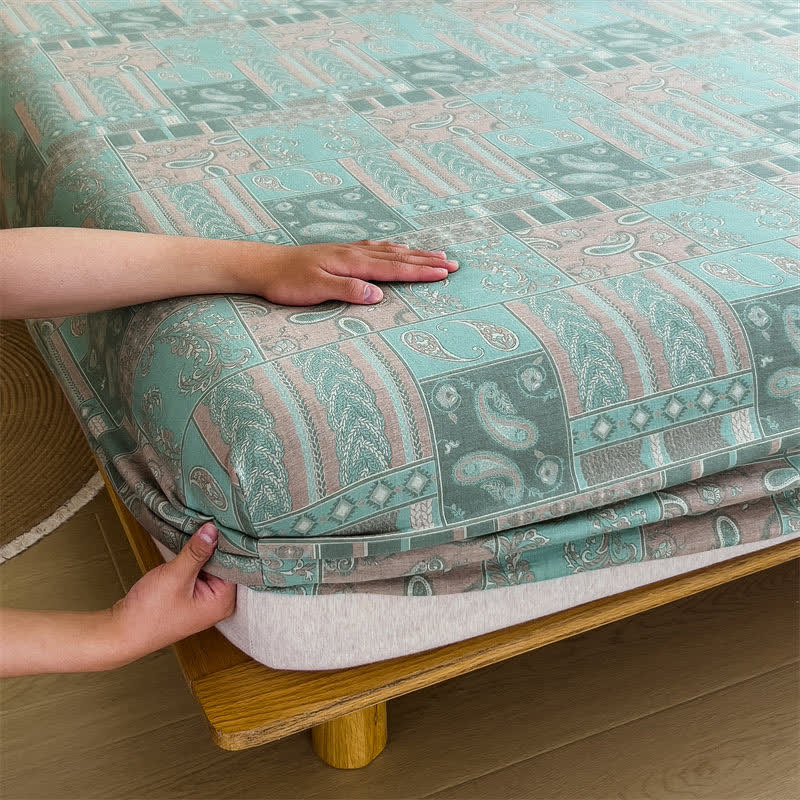 Drap-housse en gaze de coton style cachemire vintage