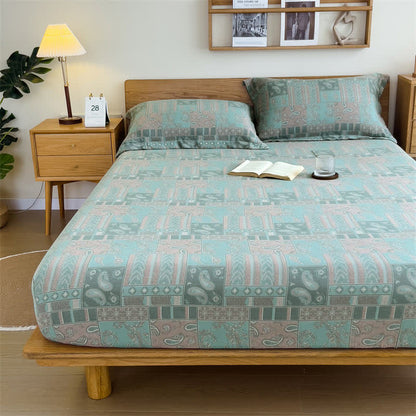 Drap-housse en gaze de coton style cachemire vintage
