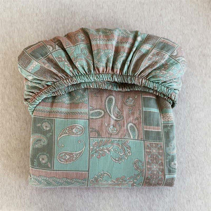 Drap-housse en gaze de coton style cachemire vintage