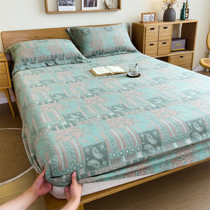 Drap-housse en gaze de coton style cachemire vintage