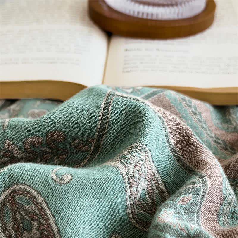 Drap-housse en gaze de coton style cachemire vintage