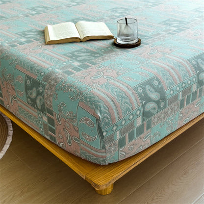 Drap-housse en gaze de coton style cachemire vintage