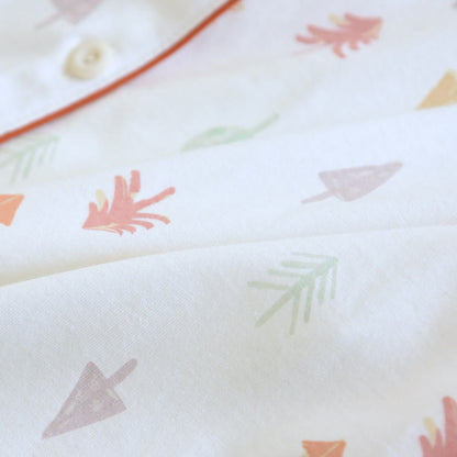 Ensemble de vêtements d'intérieur en pur coton avec motif sapin de Noël