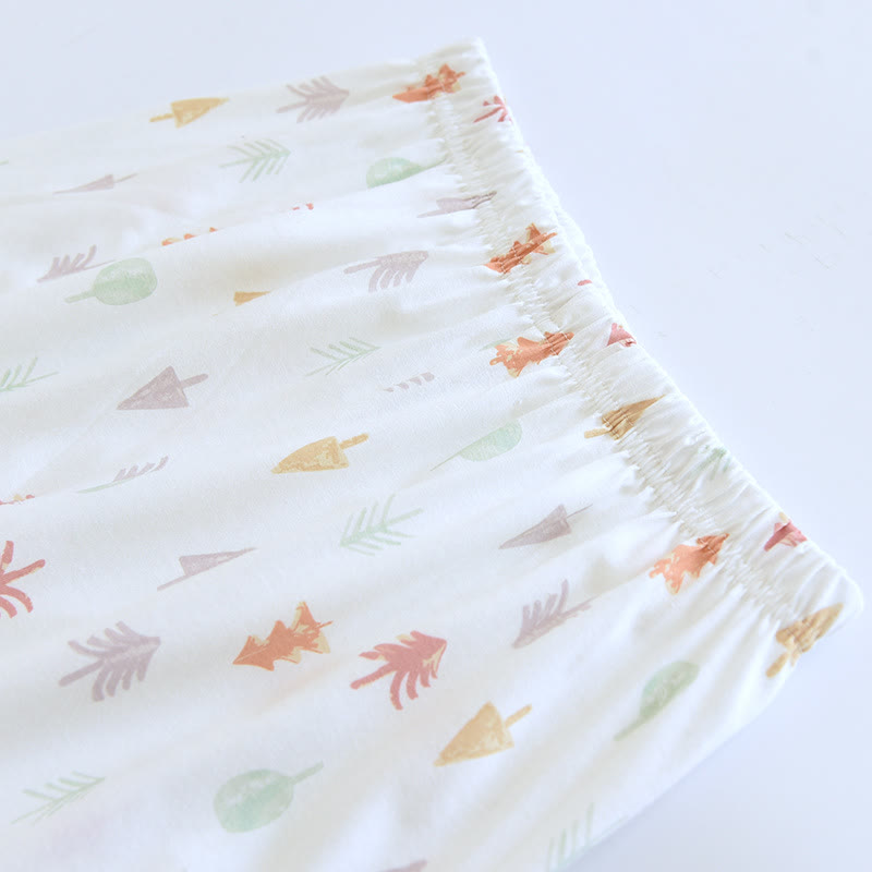 Ensemble de vêtements d'intérieur en pur coton avec motif sapin de Noël