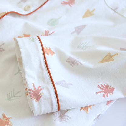 Ensemble de vêtements d'intérieur en pur coton avec motif sapin de Noël