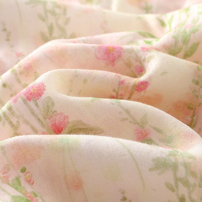 Ensemble de vêtements de nuit rembourrés en fibre de bambou à motif floral