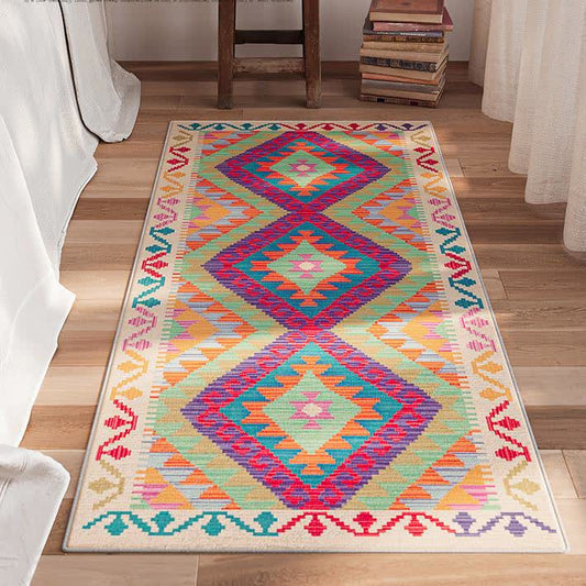 Tapis kilim classique et coloré